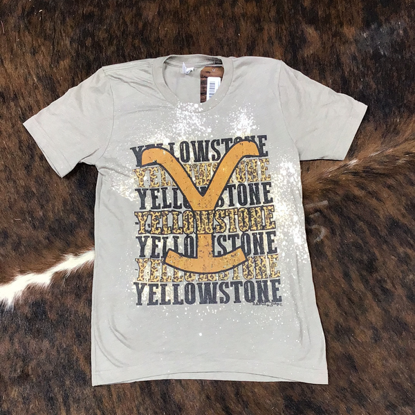 Yellowstone Repeat Bleach short sleeve shirt