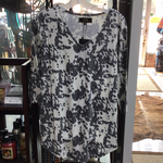 L&B 3/4 sleeve cow print Top