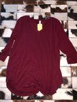 Maroon - 3/4 Sleeve Plain