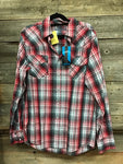 Cinch Red Plaid Pearl Snap Modern Fit