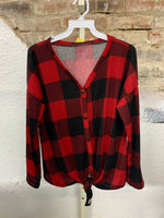 Long Sleeve Plaid Button up