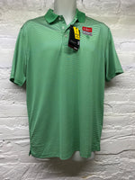 Green/white striped Ariat Polo