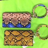 Kate LV Python Wristlet