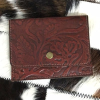 Card holder with snap- red