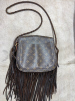 louis vuitton confetti crossbody with brown fringe