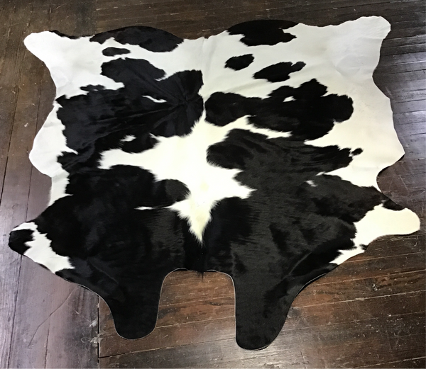 Black and White Cowhide rug