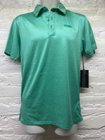 Turquoise Rock & Roll Denim Polo