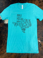 Texas Cities T-shirt