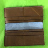 LV & cowhide wallet with Buffalo head