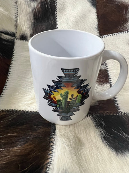 Coffee Mug - Aztec Cactus