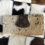 LV & cowhide wallet-tan acid