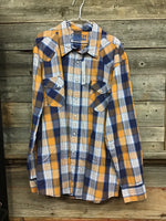 Cinch Modern Fit Yellow Plaid Pearl Snap