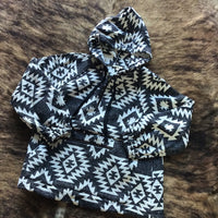 Black and white Aztec pullover hoodie