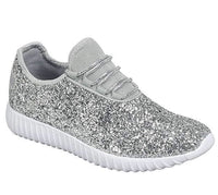 Silver Sparkly Tennis Shoes