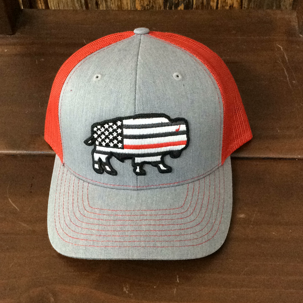 Red line USA Buffalo Red Dirt Hat Co