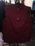 Maroon Military Hooded Vest