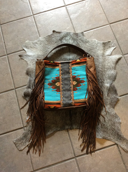 Saddle Blanket, Louis Vuitton and Fringe Large tote – Rustic Cactus