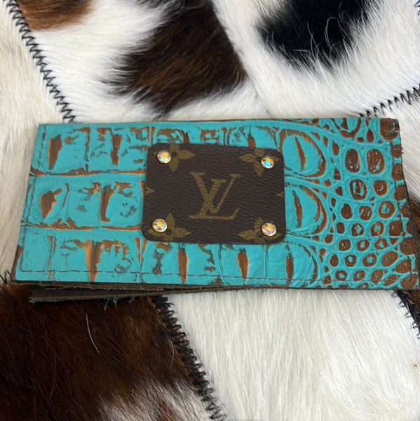 Becca Hide and Louis Vuitton Card Holder keychain – Rustic Cactus