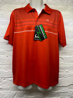 Red with grey strips Cinch Polo