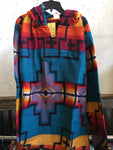 Colorful Aztec Fleece Hoodie