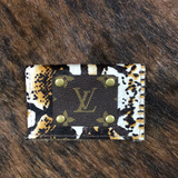 Two Pocket leather and Louis Vuitton Card Holder