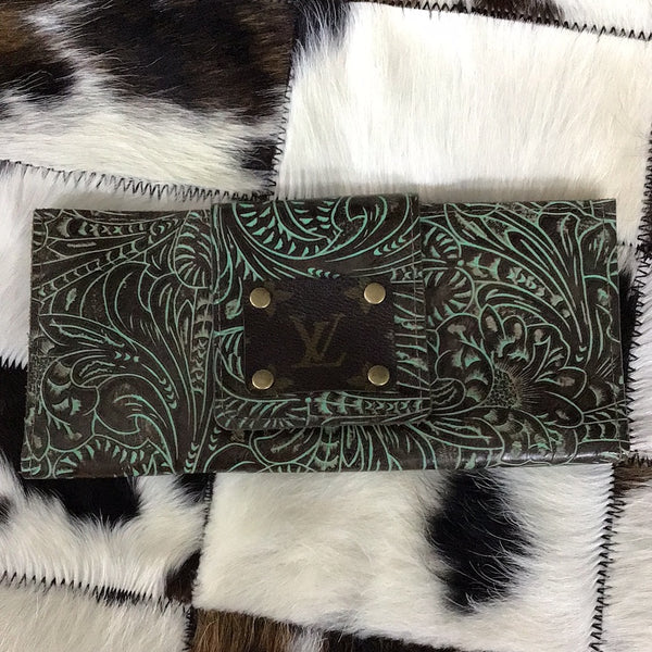 LV leather large wallet