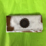 LV cowhide wallet - tan speckled