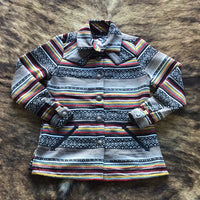 Cruel striped and aztec buttoned jacket
