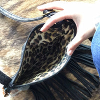 Turquoise tooled leather purse
