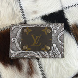 Two Pocket Leather and Louis Vuitton Card Holder