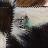 Ring - Silver Kingman Turquoise 6