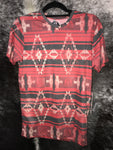 Dale Brisby Red Aztec Tee